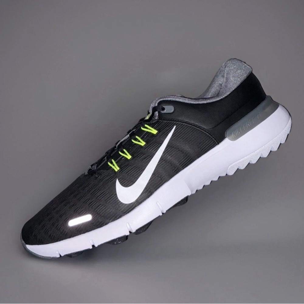 NEW Nike Men’s Free Golf NN Shoe Black/Iron Grey/Volt/White FQ7875-001 - Picture 5 of 5